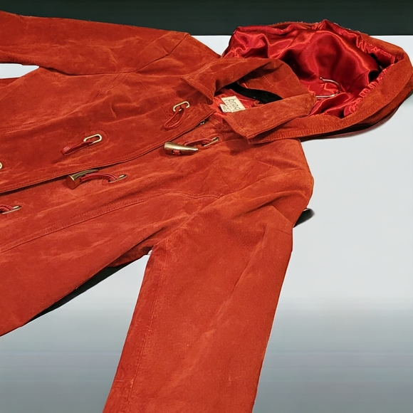 Suede coat Bradley Bayou with toggles  size S - Picture 14 of 16